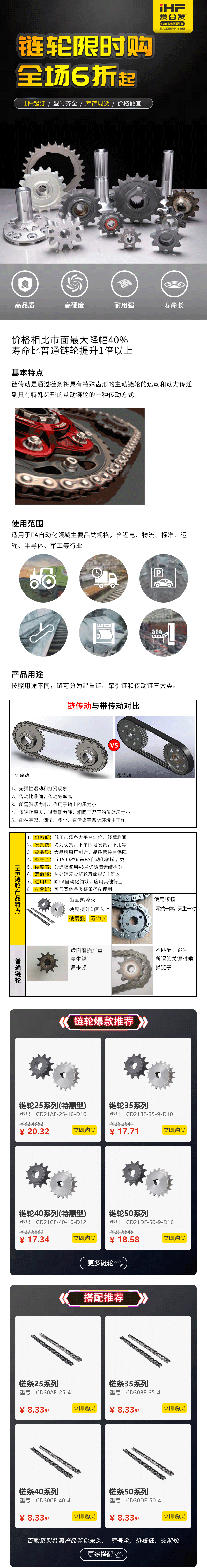 特惠現(xiàn)貨：愛合發(fā)鏈輪鏈條省錢耐用！